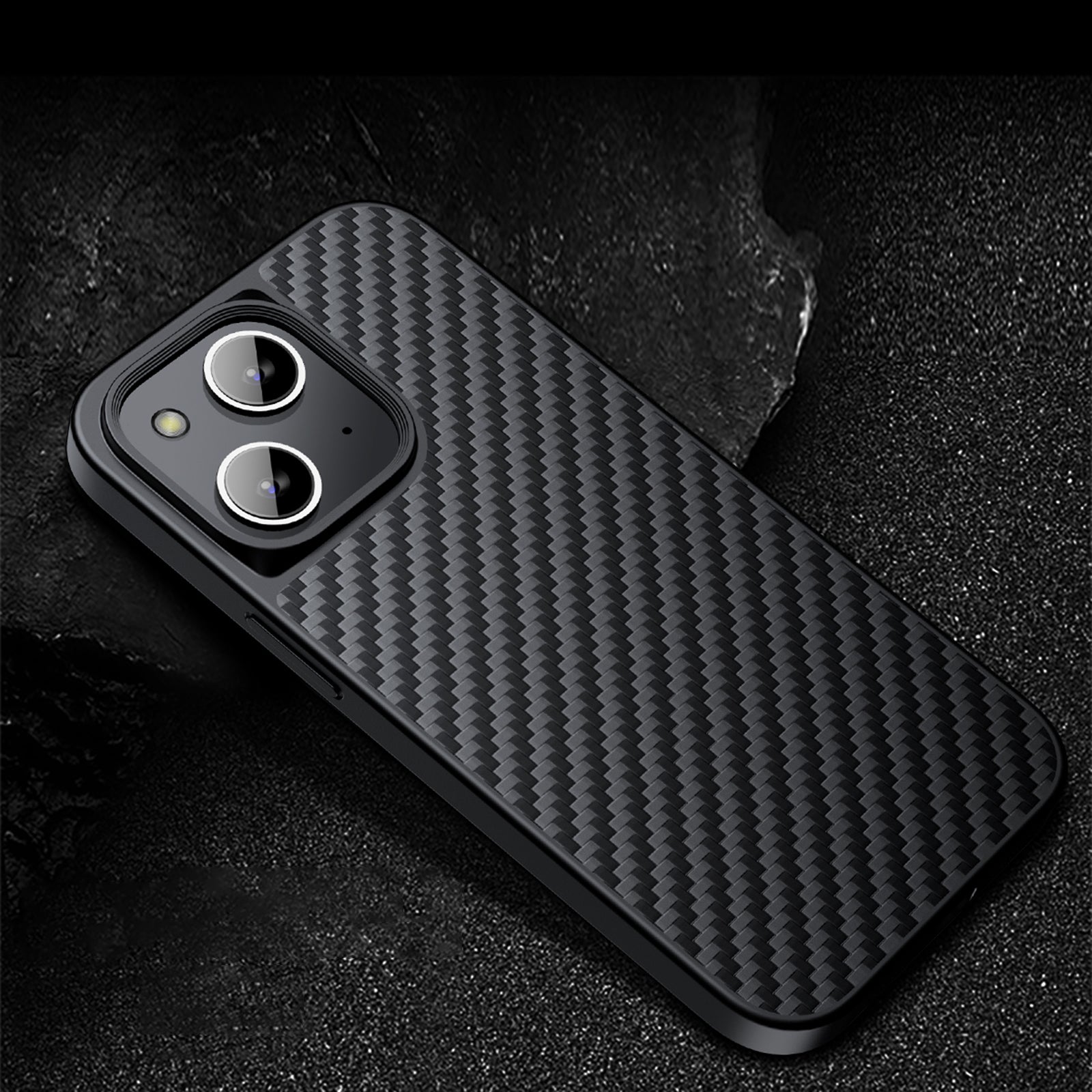 For iPhone 13 6.1 inch Kevlar Fiber TPU Drop-resistant Phone Cover Magnetic Protective Back Case For iPhone 13 6.1 inch Kevlar Fiber TPU Drop-resistant Phone Cover Magnetic Protective Back Case